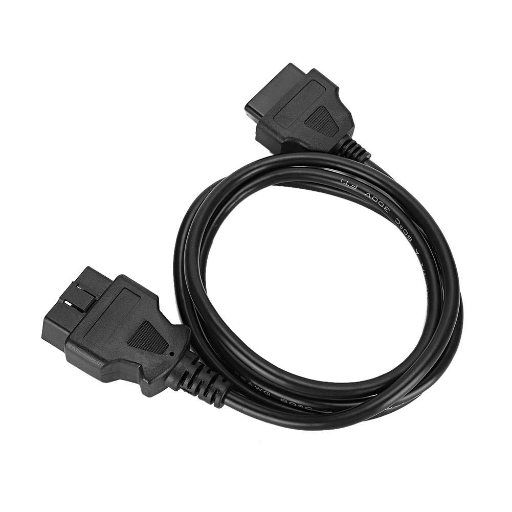 Gorgeri Diagnostic Connector, 1.5m/4.9ft OBD2 16Pin Male To Female Extension Cable Diagnostic Adapter Connector