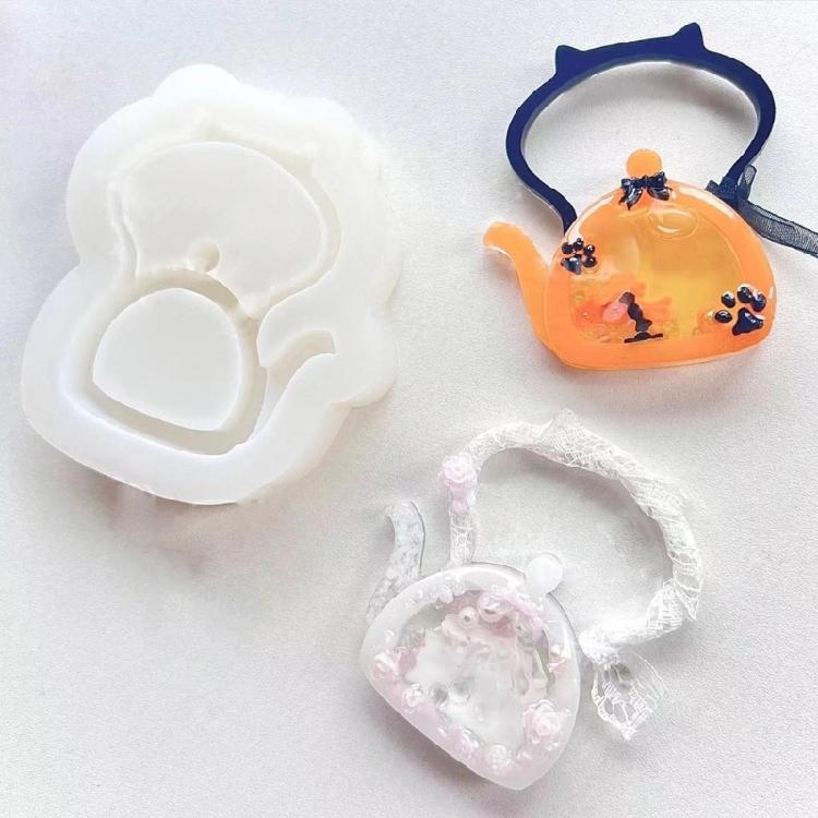 Liquid Sand Kettle Mold Handmade Jewelry Making Mould Silicone Epoxy Resin Mould