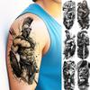 1 Foaie Tatuaje Temporare Războinic Gladiator Cool Pentru Bărbați Femei Lup Leu Realist Tatuaj Fals Rezistent la Apă Artă Corporală Autocolant Braț