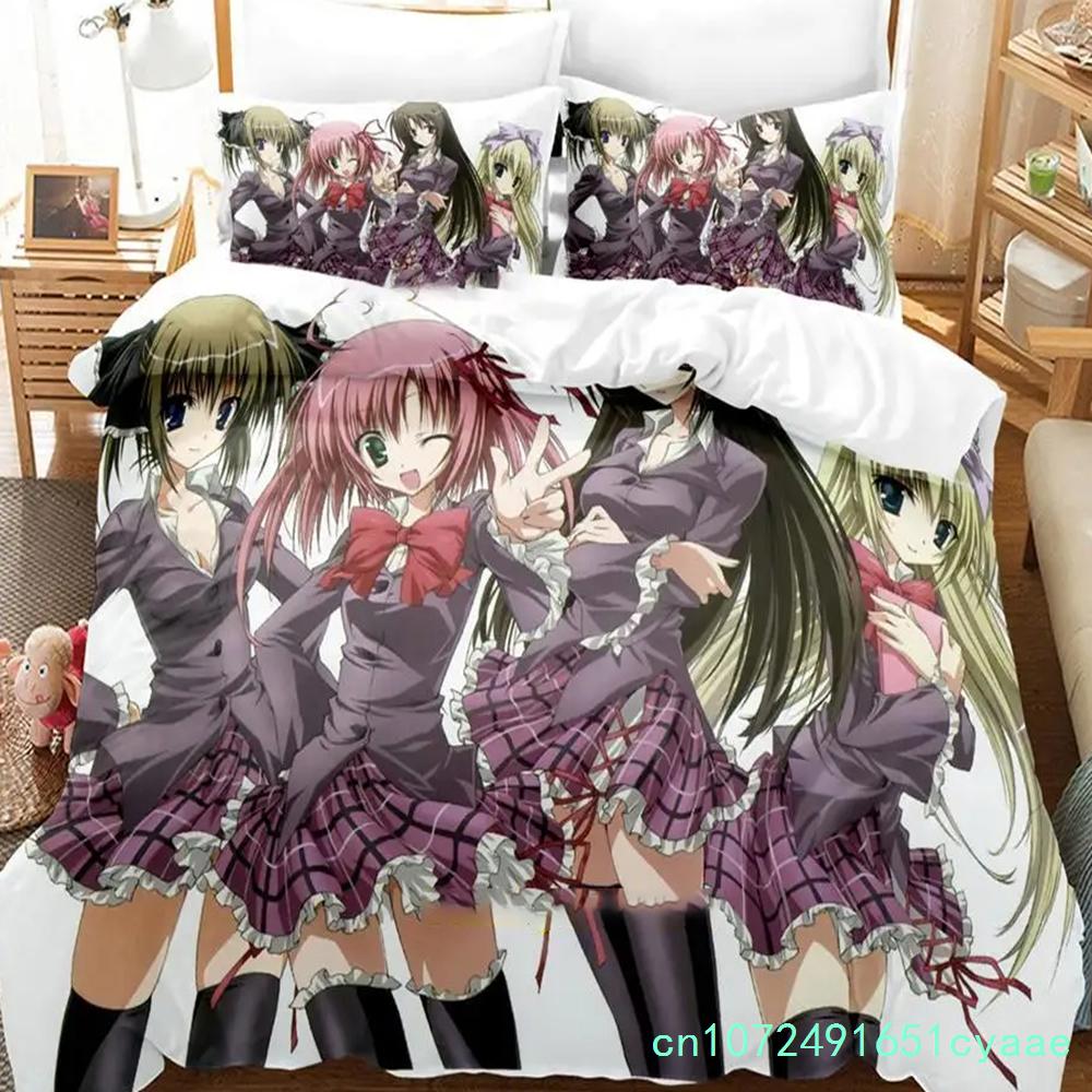Schülervertretung Discretion Bettwäsche Set Jungen Mädchen Einzelbett Queen Size Seitokai No Ichizon Bettbezug Kissenbezug Bett Kinder Erwachsene