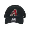 47 Cap Major League Baseball MLB Logo Hat Cleanup Brand Low Cap Unisex Arizona Diamondbacks Black Free Size Men's Women's B-RGW29GWS-BKB