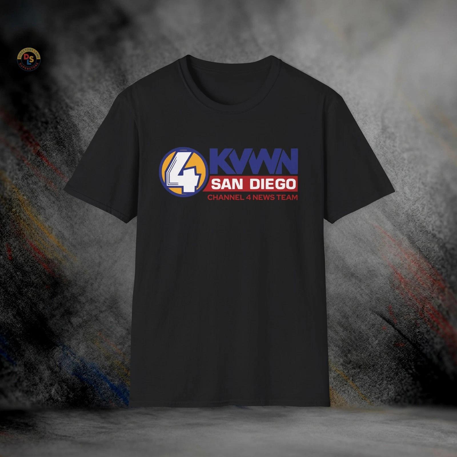 Anchorman KVWN Channel 4 San Diego T-Shirt | Softstyle Tee S