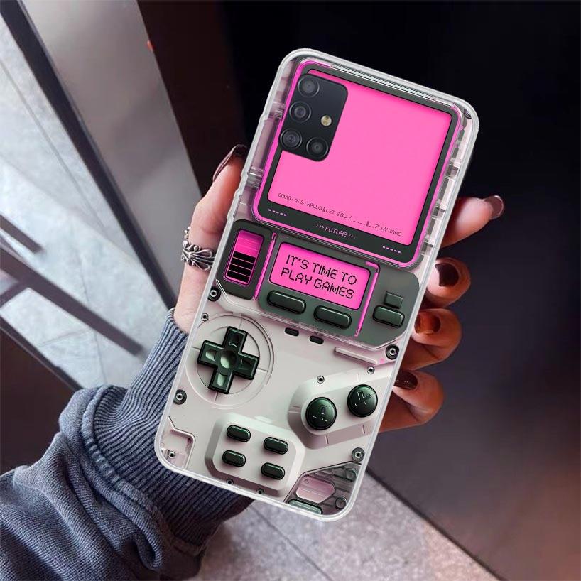 Games Console Fashion Boy Phone Case For Samsung Galaxy A12 A52S A42 A32 A22 A51 A50 Note 20 Ultra 10 S10 Plus A71 A70 A31 A30 A