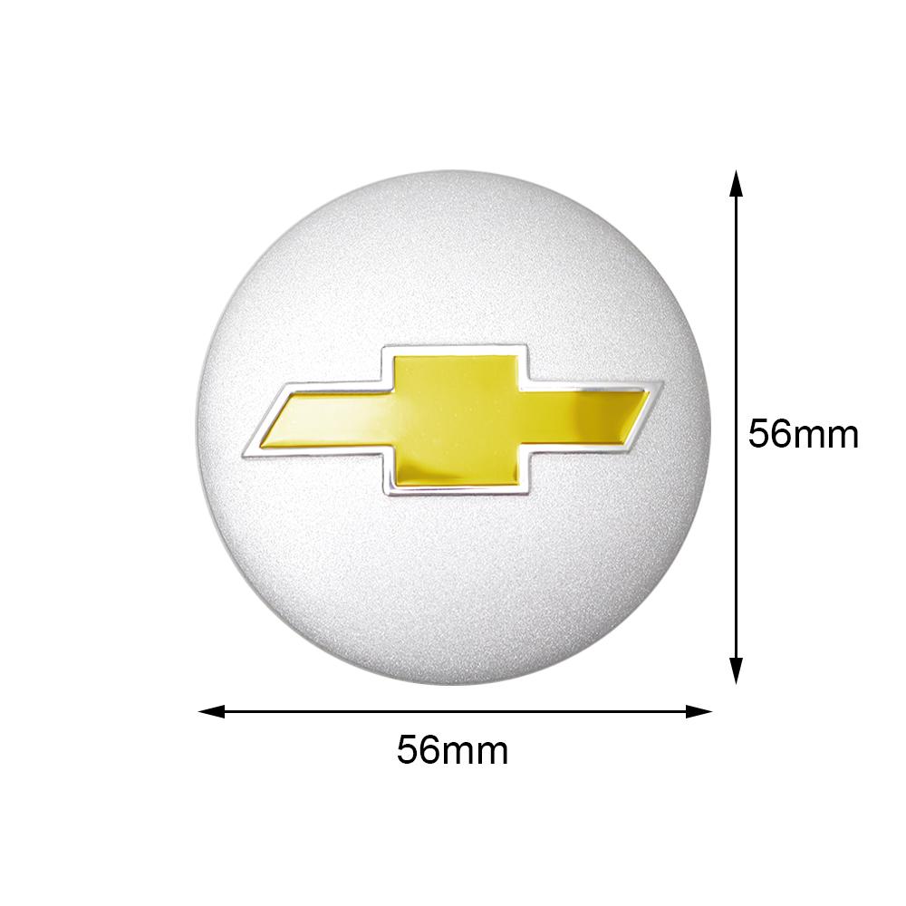 4Pcs 56mm Car Wheel Hub Cap Metal Emblem Sticker Accessories For Chevrolet Cruze Captiva Sonic Malibu Camaro Colorado Corsa Volt