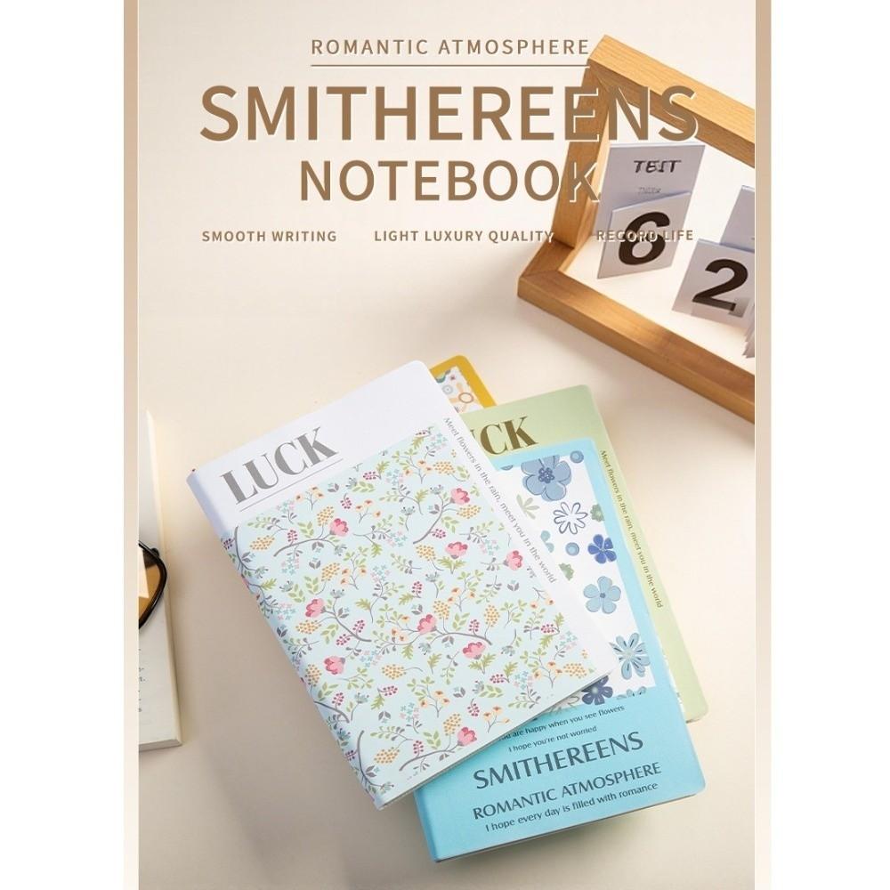 Cute Floral Flower Notebook PU Leather Thickened Office Journal Diary Notepad Portable Wear-resistant Class lined NoteBook
