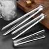 Stainless Steel Ice Tongs Small Lightweight Tongs Thickened Ice Clip Multifunctional BBQ Clip Ice Bucket