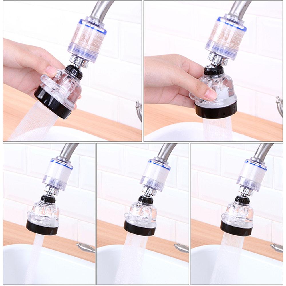 Splashproof 360 Rotating 3 Mode Sprayer Nozzle Water Saver Filter Sink Tap Head Faucet Extender