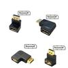 90 Degree Adapter Converter Male To Female Video Adapter Connector for Laptop Monitor Projectors