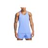 Nike Dri-Fit Szybkoschnąca Kamizelka do Biegania Okrągły Dekolt Dopasowany Jednolity Kolor Rozcięcie Odblaskowa Bez Rękawów Męskie Top Niebieski DQ4733-450