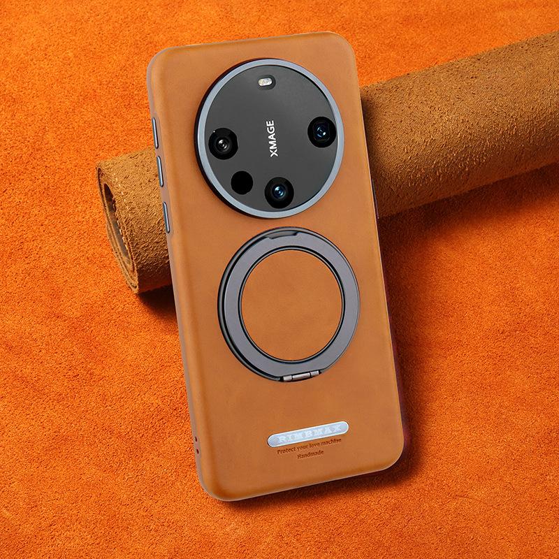 Magnetic Attachment for Huawei Mate70pro Phone Case Stand, Full Package Anti-drop M60pro Leather Case for 70ultra