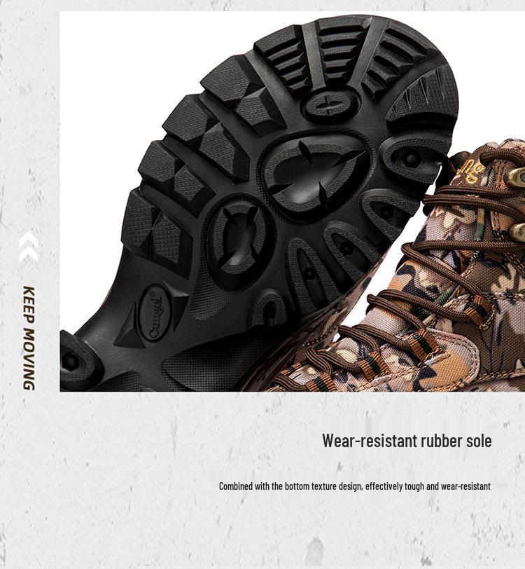 Men's Camouflage Combat & Hiking Tactical Boots for Outdoor and Mountain Climbing