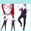 Vibrant Spider-man Into The Spider-verse Gwen Stacy Kids Costume Jumpsuit For Playful Adventures