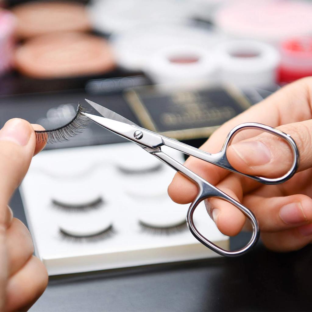 Professional Manicure Scissors Stainless Steel Cuticle Precision Beauty Grooming for Nail Facial Hair Eyebrow Eyelash Nose Hair