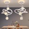 Shengbai Dimmable Round Crystal Dining Room Chandelier