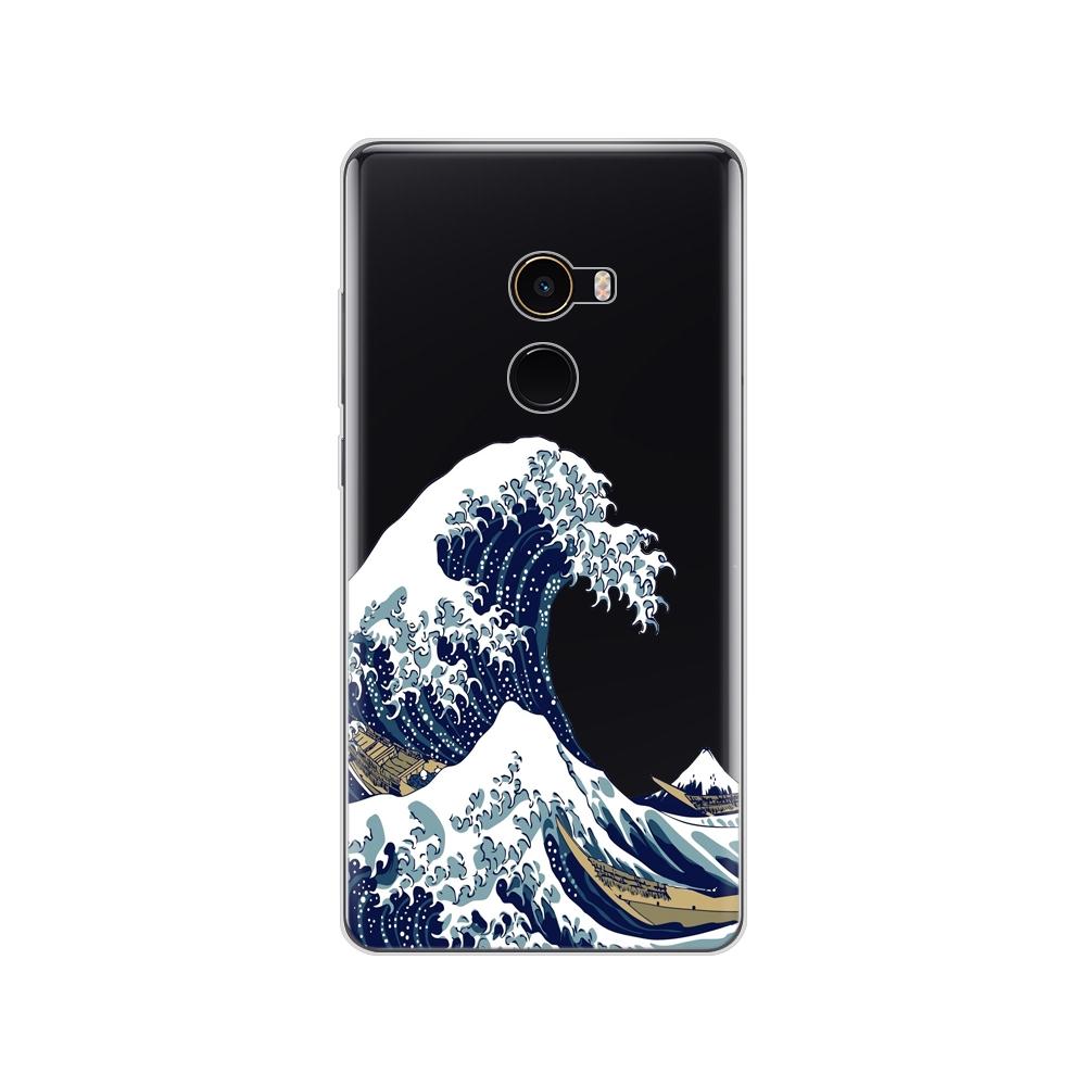 Pouzdro pro Xiaomi Mix 2 Soft Silicon TPU Pouzdro pro Xiaomi Mi Mix 2 Mix2 Zadní kryt Ochranný zadní kryt Transparentní Coque Shell
