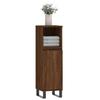 VidaXL Armoire de bain chêne marron 30x30x100 cm bois d'ingénierie 831571