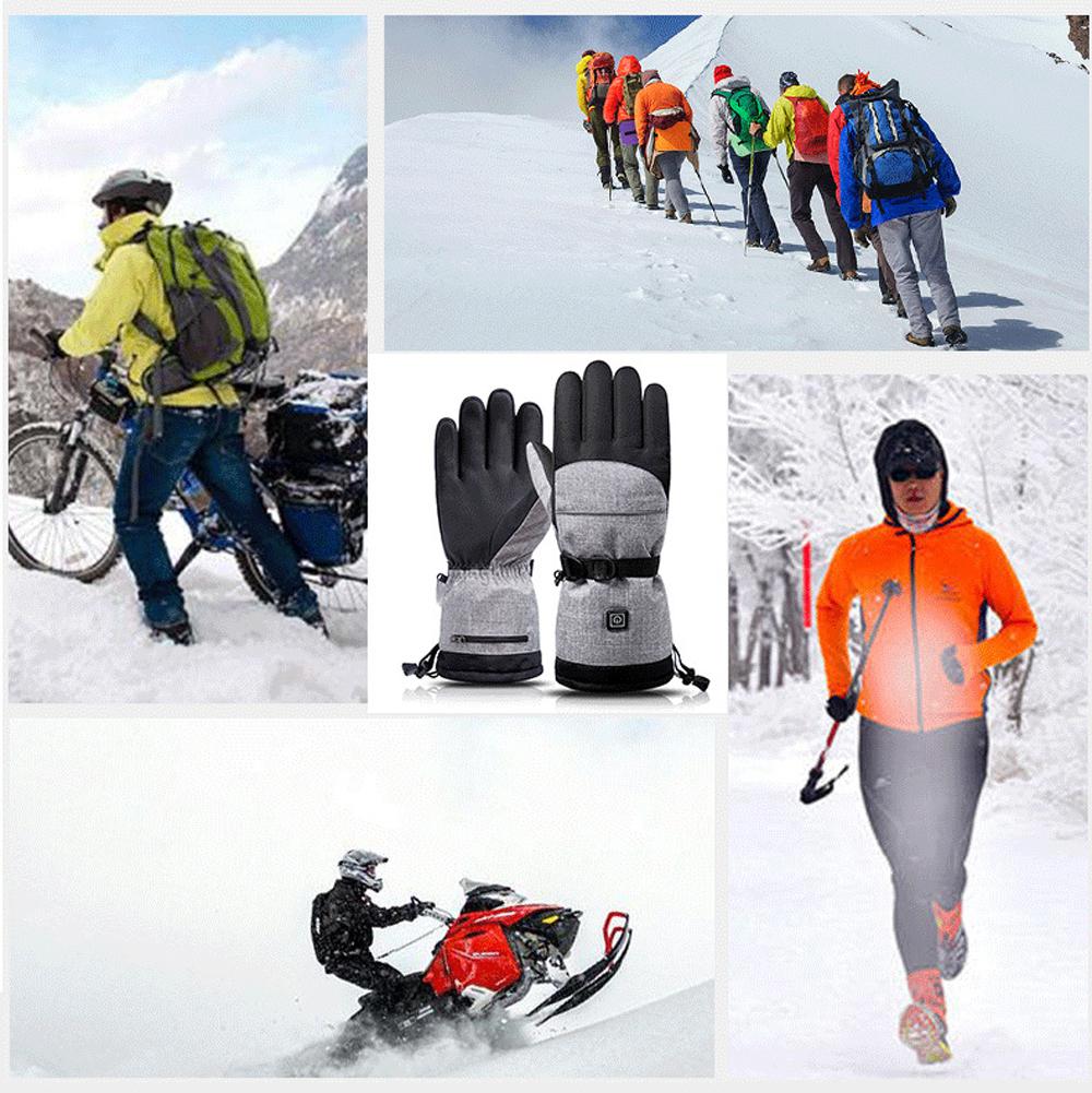1 Pair Winter Hand Warmer Cycle Motorcycle Bicycle Gloves Electric Thermal Gloves ColdDay Camping