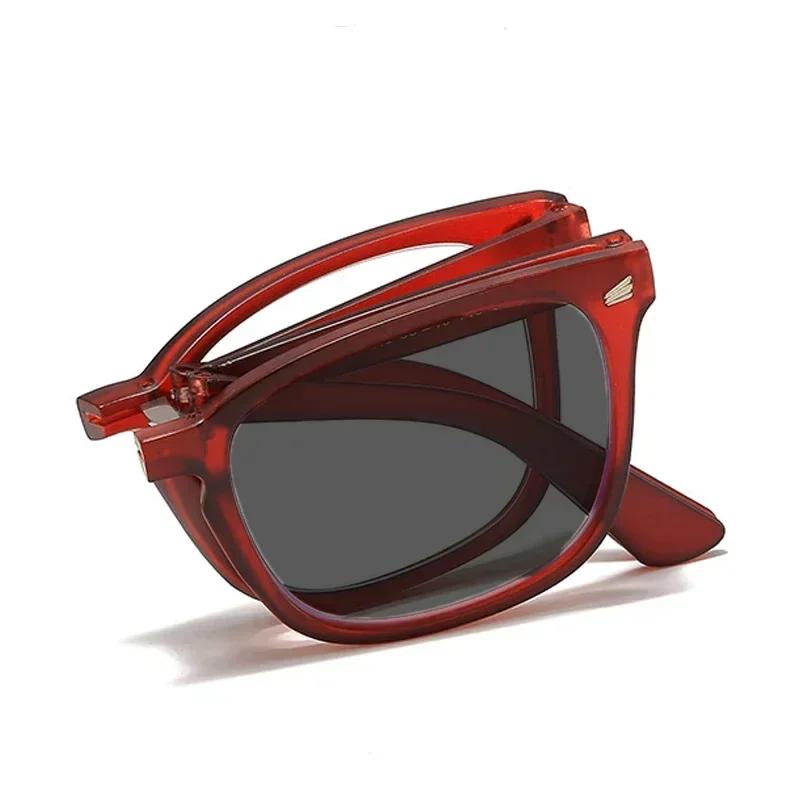 

Новые цветные портативные очки для пресбиопии, очки для чтения с защитой от ультрафиолета, складные очки для дальнозоркости в ретро-оправе +1.0