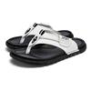 2025 summer set of toe flip-flops fashionable and versatile large size outdoor beach shoes breathable and quick-drying casual men's shoes non-slip