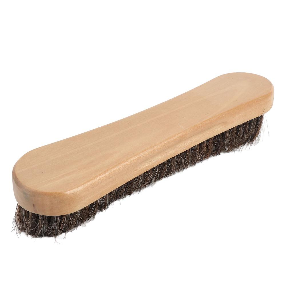 Solid Wood Pool Table Brush Soft Horsehair Pool Table Cleaner Billiard Table Brush Dusting