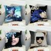 Federa Cuscino Cantante Lady Gaga Per Auto Divano Decorativa Casa Stampa Double Face Peluche Quadrato Cuscino Decorativo Copricuscino