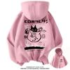 Style Black Cat Hoodie Men Outdoor Street Casual Sport Cartoon Longsleeve Adult Autumn Winter Sweatshirt Top