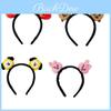 Cute Bt21 Cartoon Stuffed Doll Hair Band Soft Plush Embroidered Headband For Girls And Women
