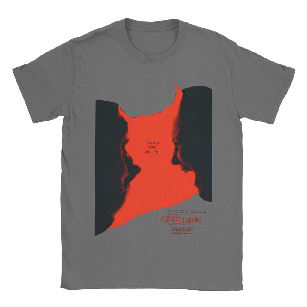 The Conjuring Movie   T-Shirt Men  Vintage Pure Cotton Tees Round Neck Short Sleeve T Shirt New Arrival Clothing