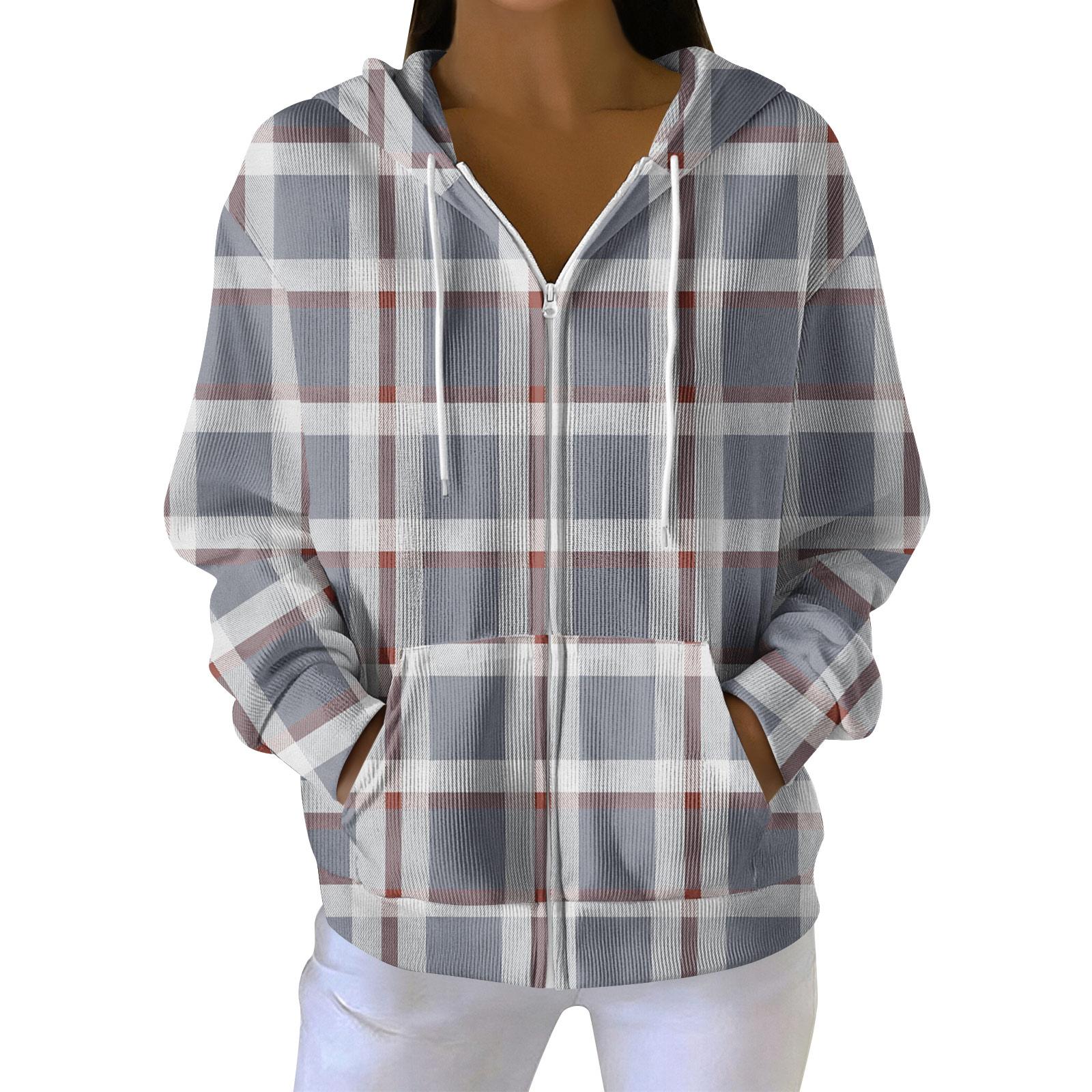 

Женская повседневная модная вязаная толстовка с длинными рукавами и застежкой-молнией, с рождественским принтом XXL