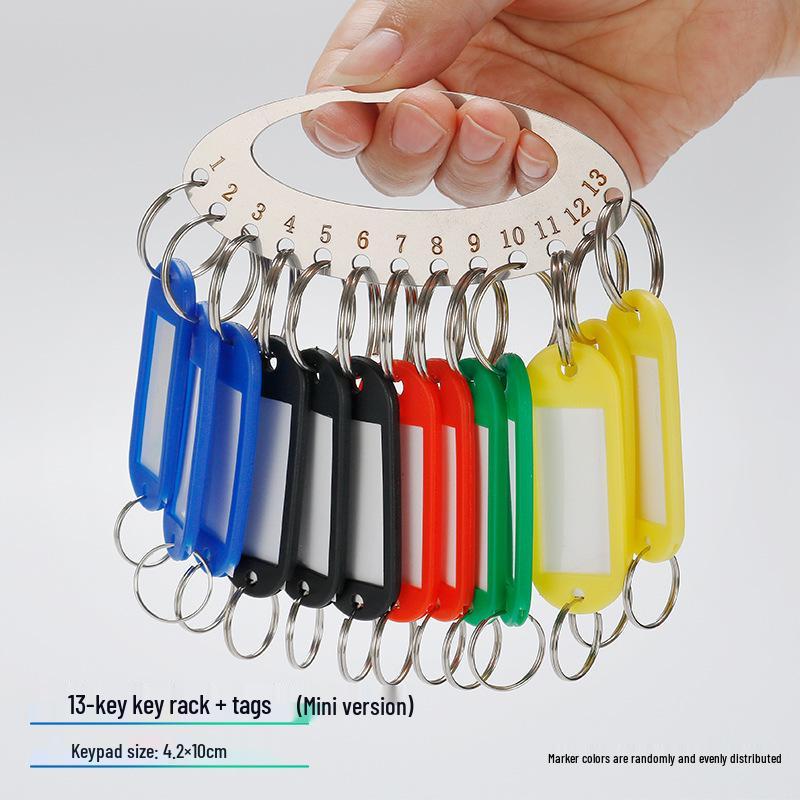 Stainless Steel Round Key Disk with Tag Ring for Key Management and Storage