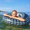 Extra Large Thick Inflatable Swimming Ring for Adults - Portable Tire Float with High Buoyancy