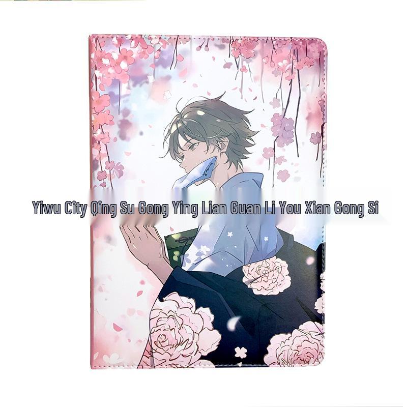 B5 Pink Cherry Blossom Anime Hardcover Leather Journal Notebook A-258