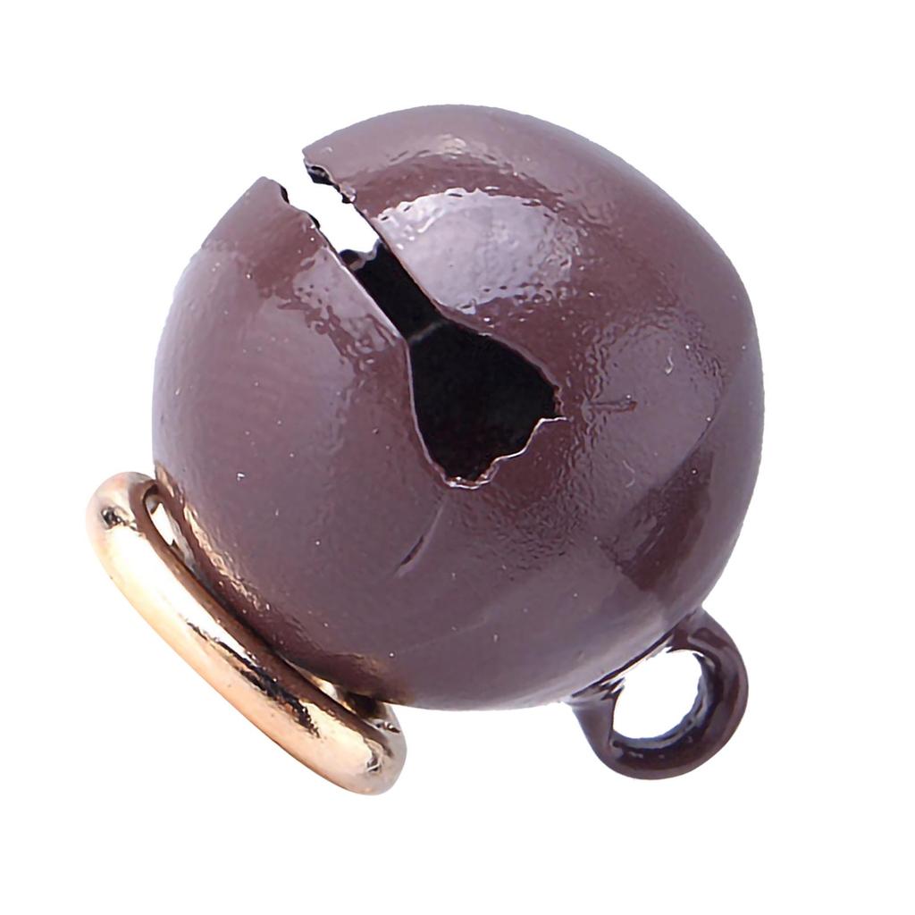 Haustierhalsband Glocke Eisen Haustier Runde Einteilige Glocke Halsband Anhänger Zubehör mit Schlüsselanhänger für Katzen und Hunde