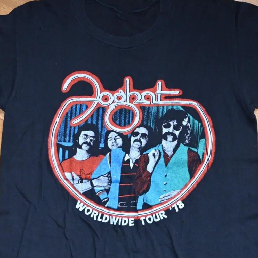 Винтажная черная футболка Foghat, футболка унисекс, все размеры S-5XL, футболка унисекс XXXL