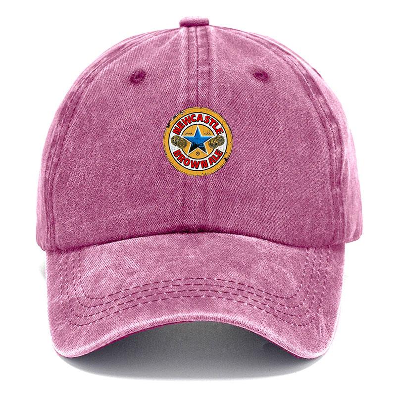 Vintage Washed Cotton Baseball Cap Official Beer Logo Embroidery Retro Pub Style Hat Adjustable Unisex Newcastle Brown Ale Gift