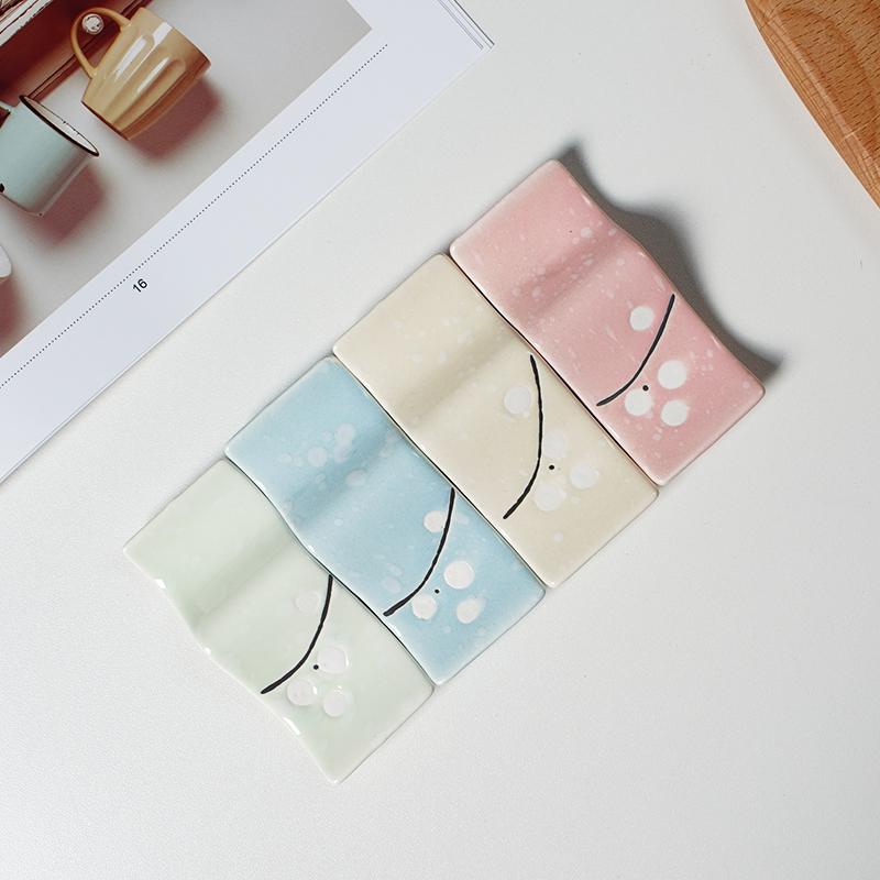 Japanese Ceramic Chopstick and Spoon Rest for Home and Restaurant Use