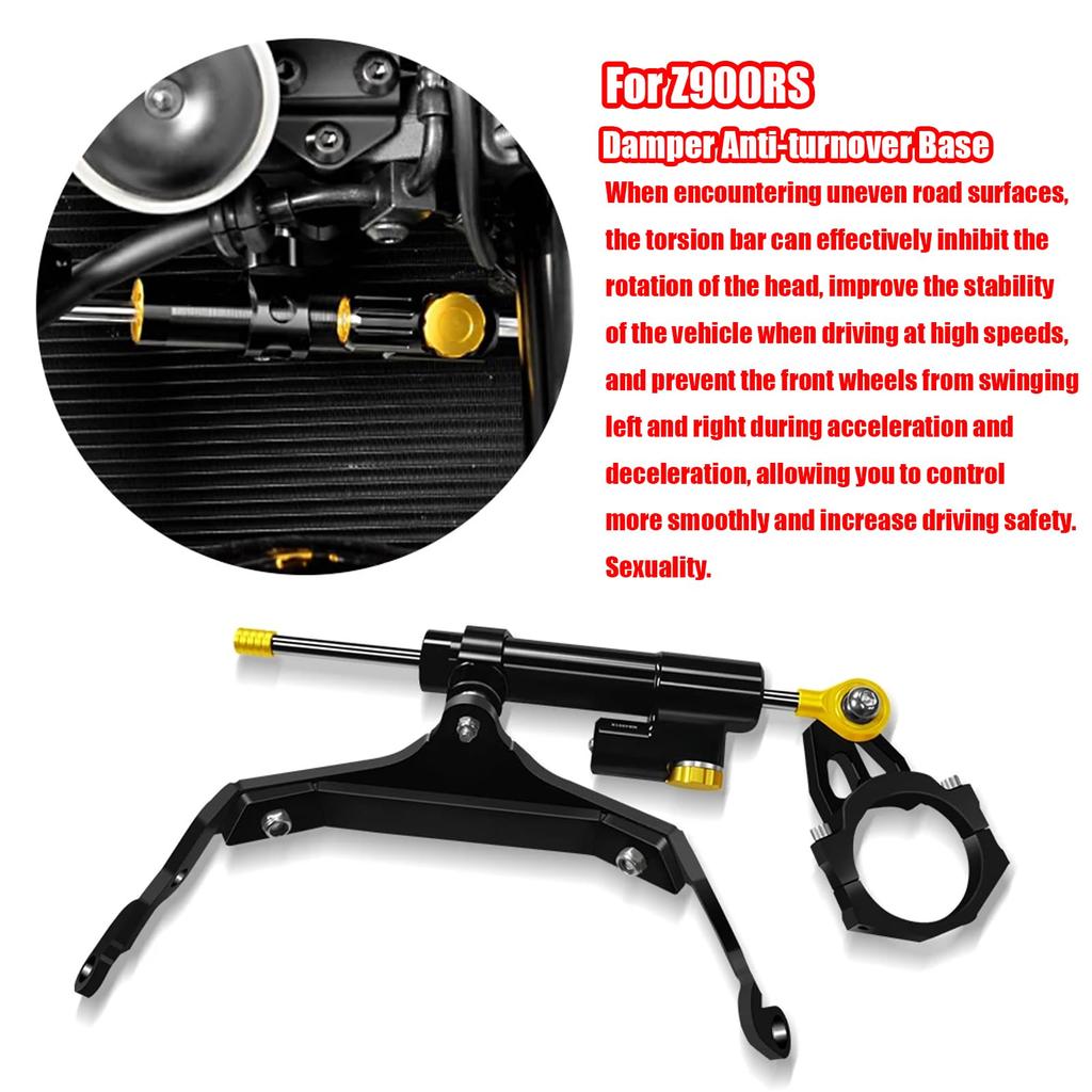 HJSYYDS FOR Z900RS Z900RS 2025 2024 Correction Direction Damper Steering Stability Damper Motorcycle Accessories for Z900RS 2023 2024 2025 2018-2022