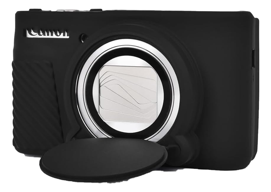 RGTUONT Digital Camera Silicone Case Compatible with Canon PowerShot Soft Rubber Cover with Detachable Lens Cover and SX740/SX730 HS, - Non-Slip