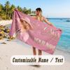 Custom Name Large Beach Towel,Lady Gaga Quick Absorbent Towel For Outdoor Travel Poolside