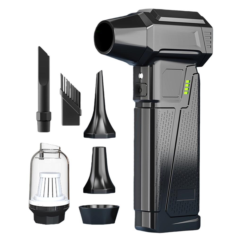 Portable Dust Blower Electric Dryer with LED Display Violent Fan Rechargeable 4000mAh for Car Computer Home Office Dust Cleaning