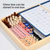 Multi-in-1 Wooden Board Game Set | Ludo, Gomoku, Chinese Checkers | Parent-Child Interactive Toy | Educational Brain Teaser