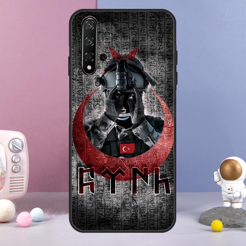 Turkey Turkish Flag For Huawei Nova 9 10 SE 3i 7i 8i 11i 12i Y60 Y61 Y70 Y72 Y73 Y90 Y91 P20 P30 P40 Lite Case