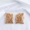100pcs 14K Gold-Filled Smooth Round Beads for DIY Bracelets and Jewelry Making