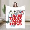 Bad Bunny DTMF Flannel Blanket  Funny Throw Blankets for Bed Sofa Couch Rug Piece,
