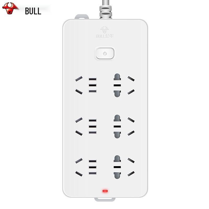 BULL 6-Outlet Master Control Power Strip CN plug (adapter included)
