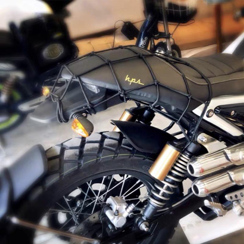 Motorcykel Bagagenät Hjälm Nät Bränsletank Bagage Nät med Krokar Motorcykel Kompakt Förvaring Motorcykeltillbehör