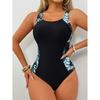 Print One Piece Swimsuit Women Bodysuit Swimwear Female Bathers Bathing Swimming Swim Suit Beachwear