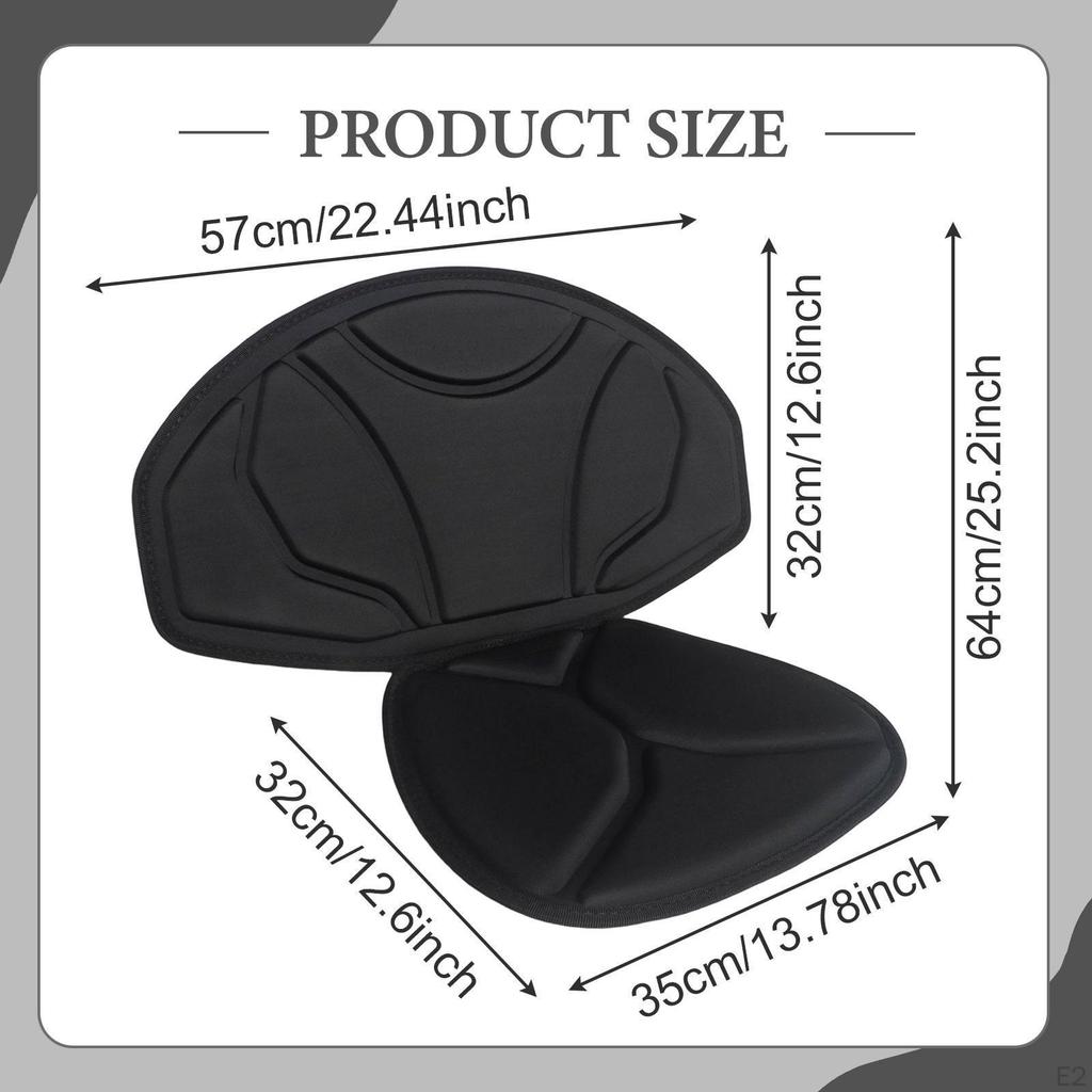 Adjustable Kayak Seat Cushion with Backrest for Paddle Boarding And Rafting