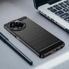 For Realme V50s 5G Case Shockproof Carbon Fiber Texture TPU Cell Phone Cover