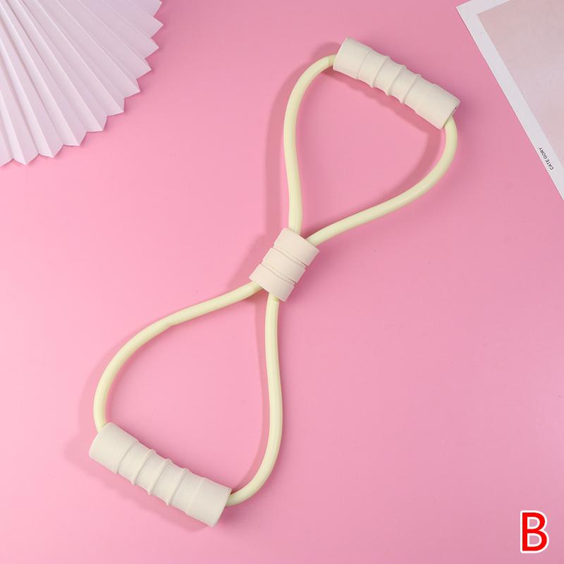 1Pc 8 Shape Tension Rope Yoga Resistance Band Home Gym Elastic Band Tpr Pull Rope Fitness Shoulder Neck Opening Chest Expander